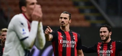 Zlatan Ibrahimovic, figura de Milán/ AFP