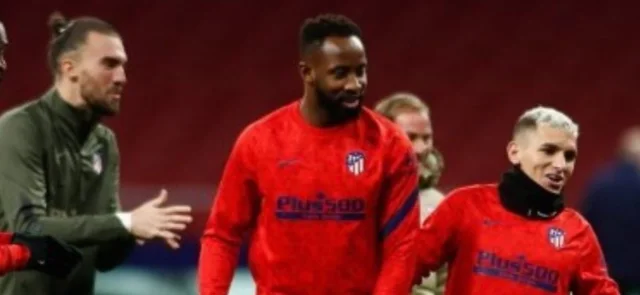 Moussa Dembelé, delantero de Atlético Madrid/ AFP