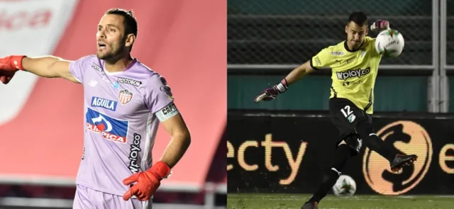 Sebastián Viera vs. Guillermo De Amores, duelo de arqueros uruguayos. / Fotos: VizzorImage