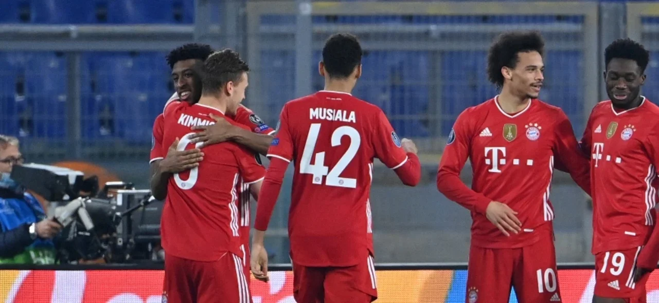 Bayern Múnich celebra la goleada sobre Lazio / Foto AFP