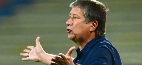 Hernán Darío Gómez, técnico de Medellín | VizzorImage / Luis Benavides