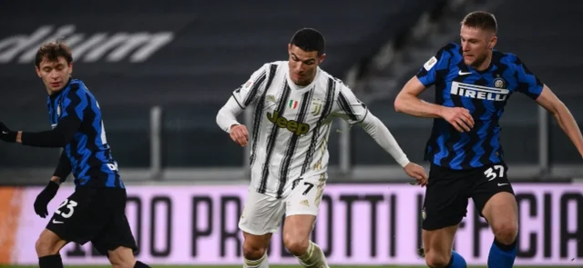 La serie quedó 2-1 a favor de Juventus frente a Inter. / Foto: AFP