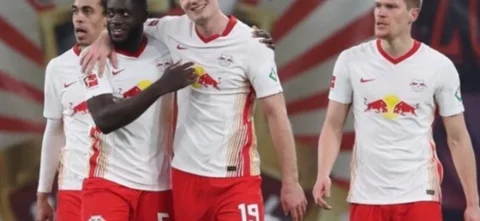 Leipzig venció 3-2 a Mönchengladbach en la Bundesliga. / Foto: AFP