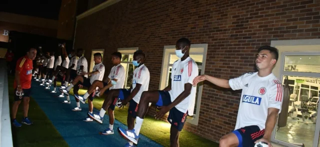 Trabajo en el microciclo de la selección Colombia / Foto FCF