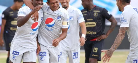 Millonarios venció a Once Caldas en la tercera fecha de Liga BetPlay Dimayor | VizzorImage / Gabriel Aponte
