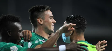 Palavecino, figura del partido entre Cali y Chicó / Foto VizzorImage