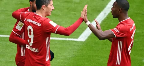 Bayern Múnich celebra la goleada sobre Sttuttgart / Foto AFP