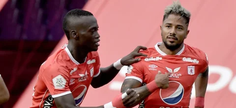 América celebrando el triunfo sobre Pereira / Foto VizorImage
