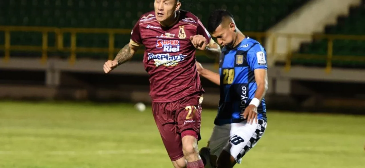 Boyacá Chicó derrotó 2-1 a Tolima en la jornada 11 de la Liga BetPlay / VizzorImage / Macgiver Baron