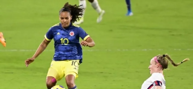 Gisela Robledo, jugadora de la Selección Colombia/ AFP