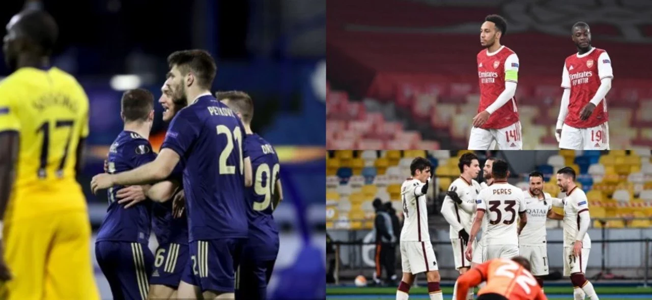 Postales de los octavos de final de la Europa League/ AFP