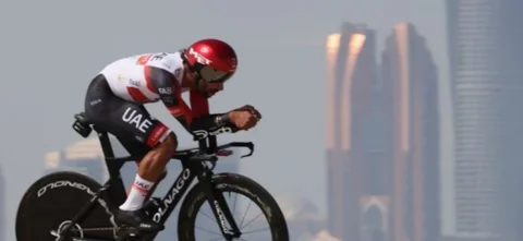 Fernando Gaviria, ciclista del Team Emirates/ AFP