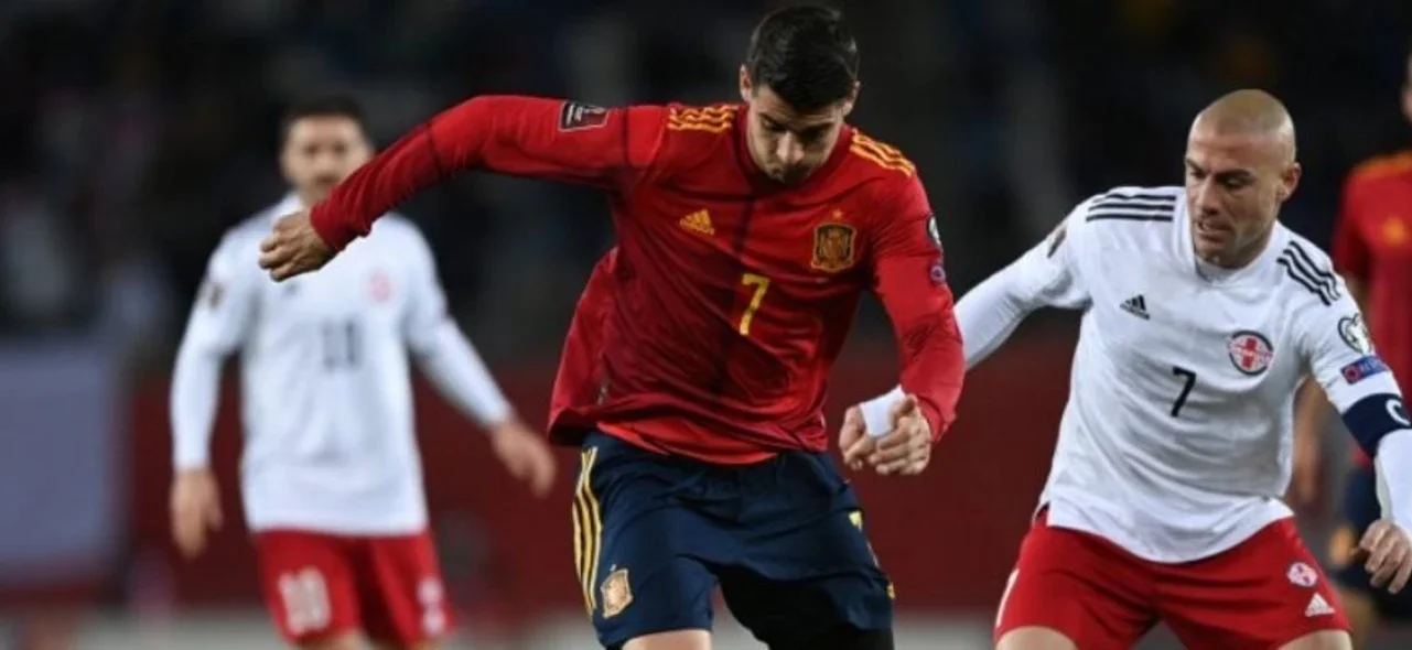 Álvaro Morata, figura de España/ AFP