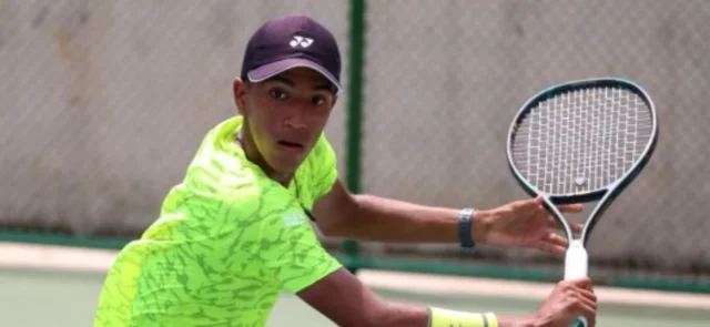 Johan Rodríguez, 80 en el ranking mundial junior de tenis. / Foto: Cortesía