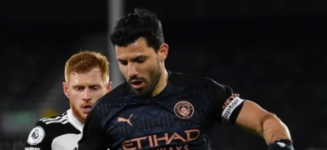 Sergio Aguero, goleador histórico de Manchester City/ AFP