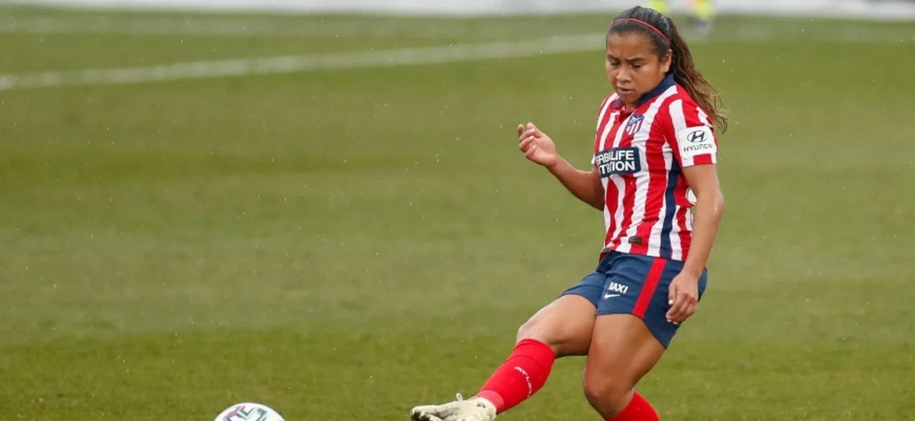 Leicy Santos marcó en el triunfo de Atlético de Madrid. / Foto: AFP