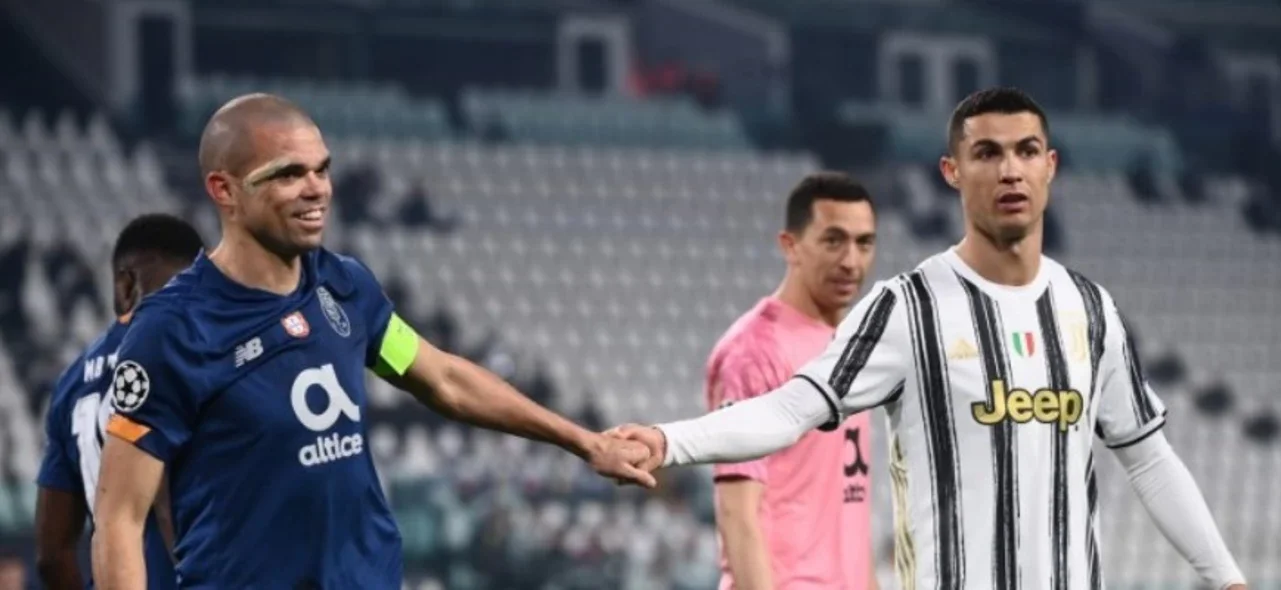 Pepe se reencontró con Cristiano Ronaldo/ AFP