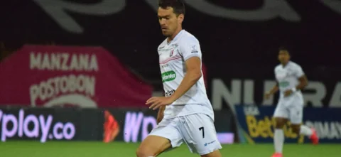 Sebastián Hernández, jugador de Once Caldas. / Foto: VizzorImage - Pablo Bohórque