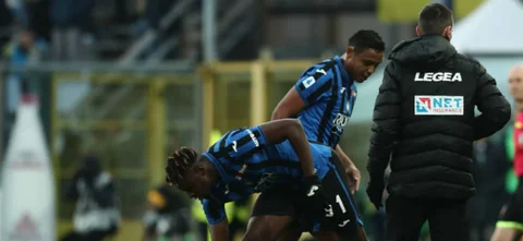 Duván Zapata salió por Muriel en el segundo tiempo / Foto AFP