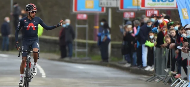 Egan Bernal fue segundo en el Trofeo Laigueglia / AFP