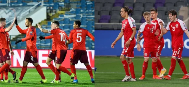 Suiza y Dinamarca ganaron como visitantes / Fotos AFP