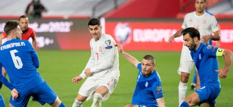 Morata, autor del gol de España / Foto AFP