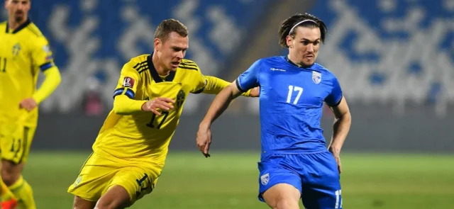 Suecia derrotó 0-3 a Kosovo. / Foto: AFP