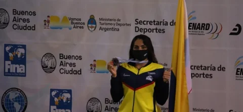 Colombia en lo más alto de Natación / Foto suministrada por prensa