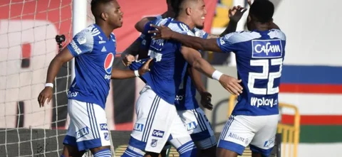 América recibió a Millonarios en el primer partido de los cuartos de final de la Liga BetPlay Dimayor / Foto: VizzorImage - Gabriel Aponte