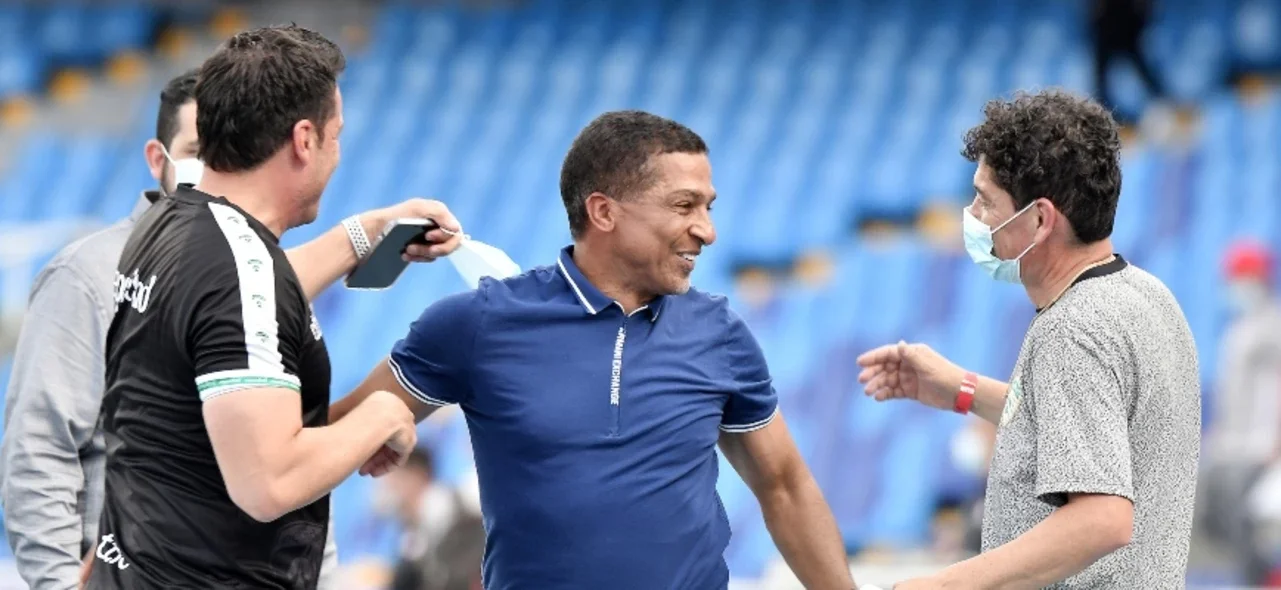 Alexis García celebrando el triunfo ante América / Foto AFP