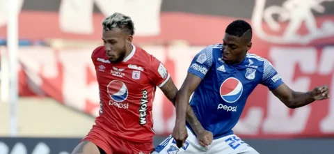 América vs. Millonarios en juego de Liga BetPlay Dimayor 2021 / Foto VizzorImage