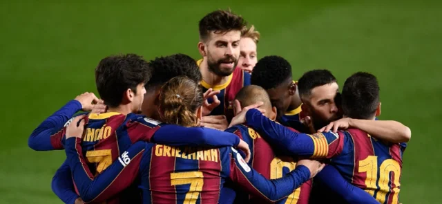 Goles de Barcelona en la Copa del Rey 2020-21. / Foto: AFP