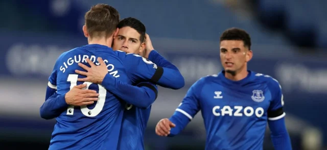 James es titular en Everton. / Foto: AFP