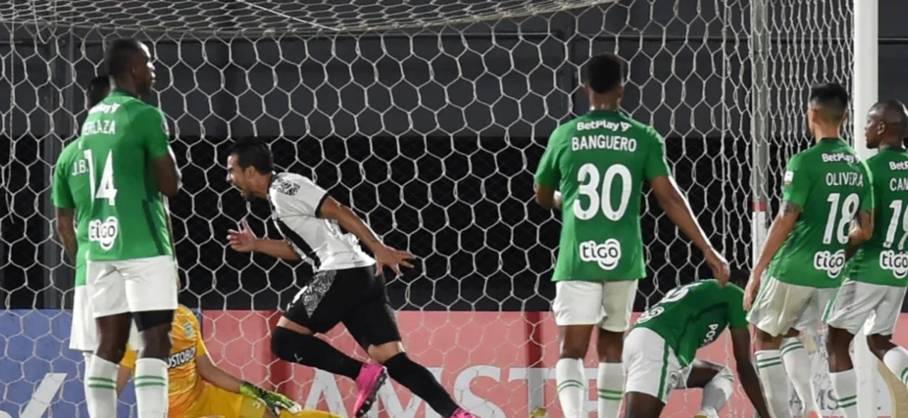 Cristian Báez marcó el único gol del compromiso. / Foto: AFP