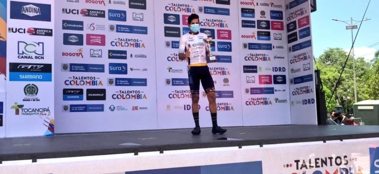 Nelson Soto, ganador de la primera etapa / Foto @MinDeporteCol