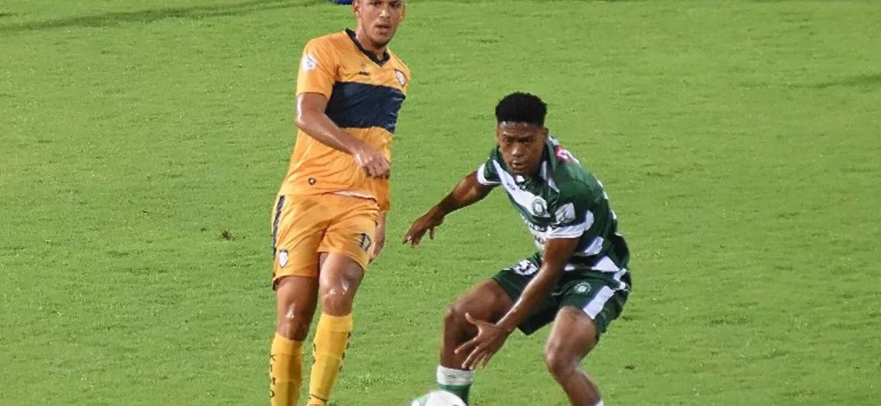 Valledupar recibió a Boca Juniors de Cali en la ida de la fase 2 de la Copa BetPlay Dimayor / VizzorImage. / Adamis Guerra