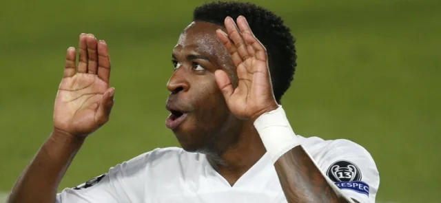 Vinicius marcó doblete en el triunfo de Real Madrid / AFP