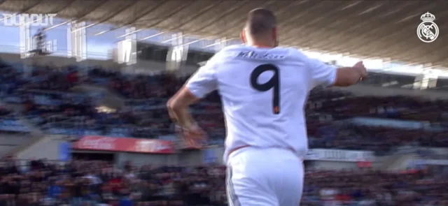 Benzema celebrando un gol ante Getafe