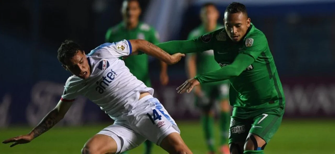 Jarlan Barrera rescató el empate para Atlético Nacional / AFP