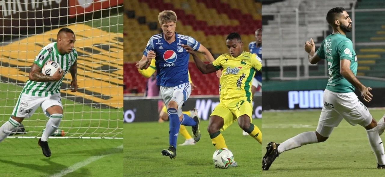 Jarlan Barrera, Andrés Llinás y Hernán Menosse llegaron a 5 amonestaciones. / Fotos: VizzorImage