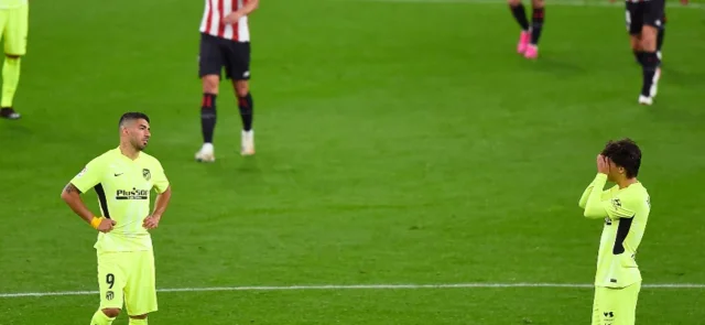 Atlético de Madrid tras recibir el segundo gol de su rival / Foto AFP