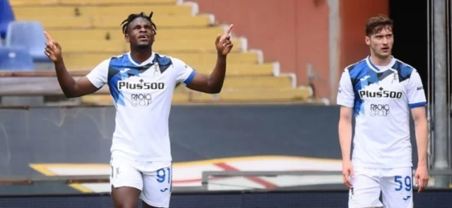 Duván Zapata, delantero de Atalanta/AFP