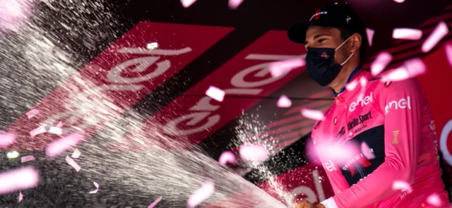 Filippo Ganna, primer líder del Giro de Italia / AFP