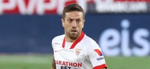 'Papu' Gómez, figura de Sevilla/ AFP