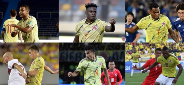 Los 6 delanteros convocados a la selección Colombia. / Fotos: VizzorImage