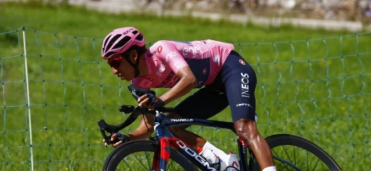 Egan Bernal, líder del Giro de Italia 2021 / Foto: AFP