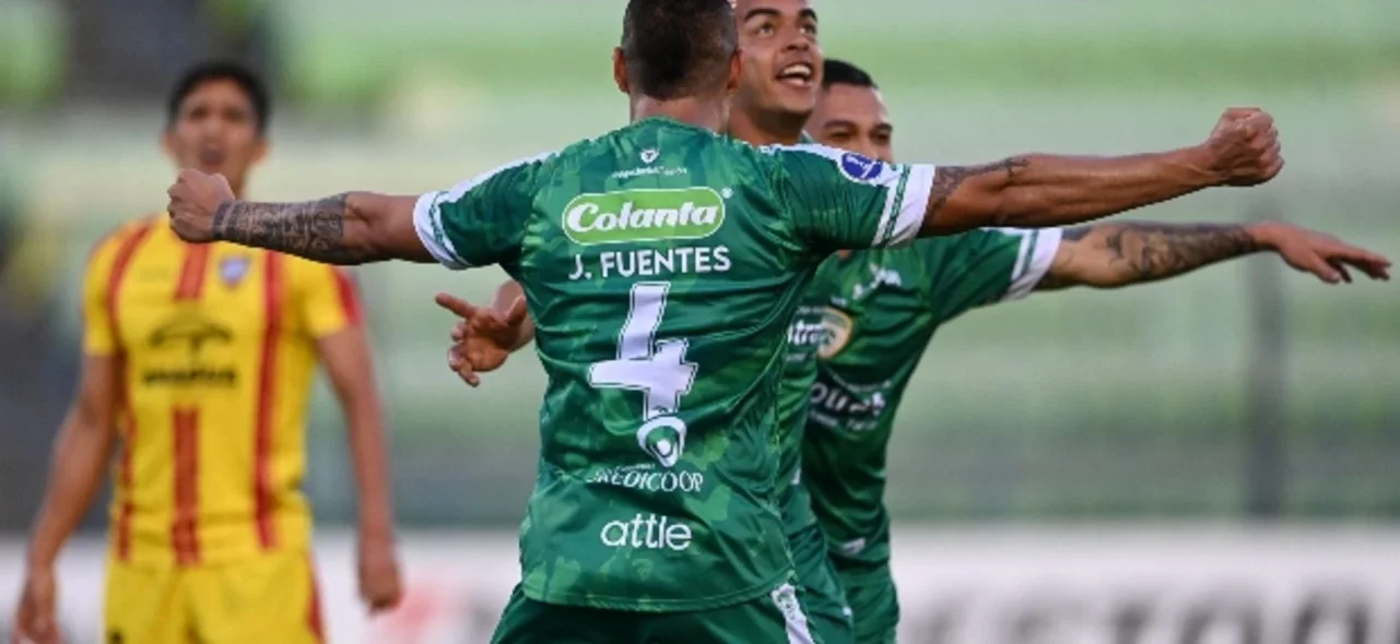 La Equidad celebró en su visita a Aragua / AFP