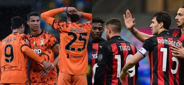 Juventus y Milán llegan con 69 puntos / AFP