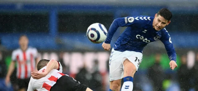 James no entró en la convocatoria de Everton. / Foto: AFP