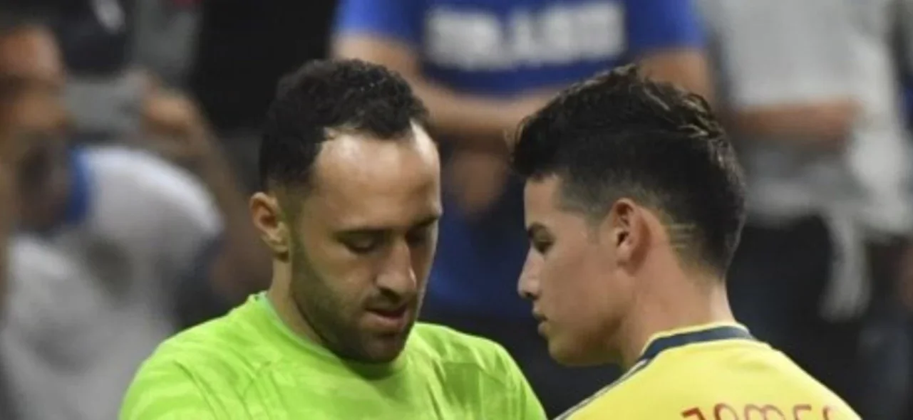 James y Ospina, los dos capitanes de la selección / Foto AFP